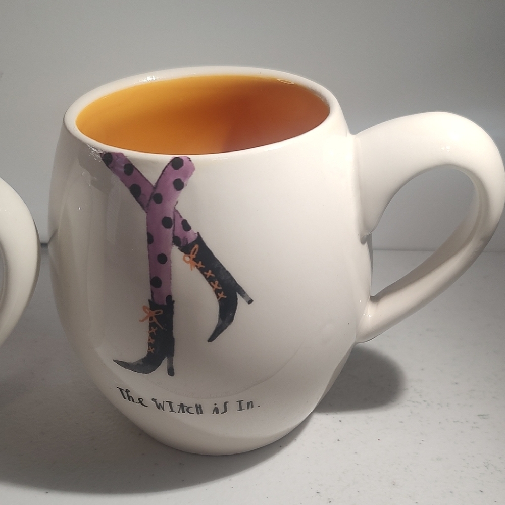 Rae Dunn Witch-Themed Mug Set - Black and White - Picture 5 of 9